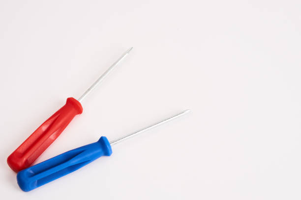 construction tools screwdrivers on a light background equipment for repair industry. High quality photo