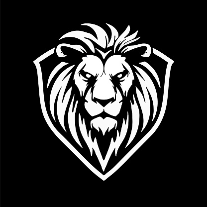 Lion head hair mane crest vector icon