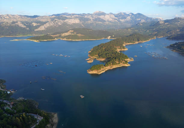 Karacaoren Dam Lake in Bucak, Burdur, Turkey