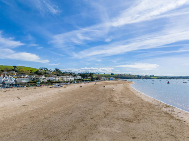 istock Aerial view of Instow beach 2149845803
