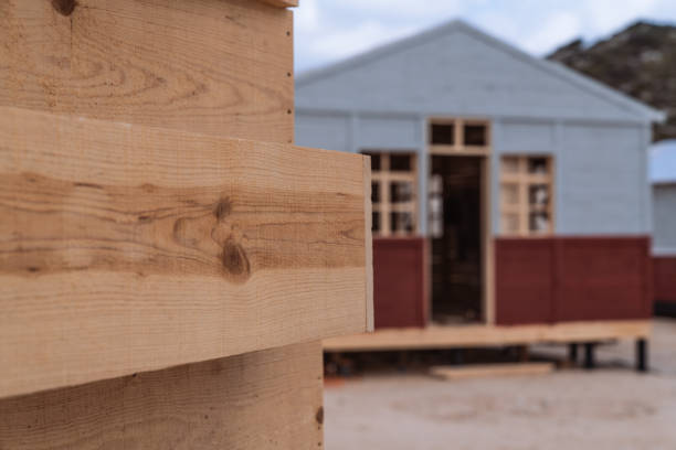 Wood, Balance, Flooring, Exterior, Construction Industry, Lumber, Architectural Column, Pattern, Modern, Window, Worker