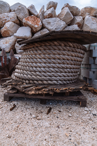 Ship, Knotted, Sea, Old, Tie, Rope - Manufactured Object, Cord, Textured, Flax - Crop , Ship's winch