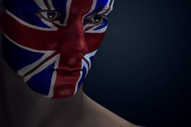istock Soccer fan painted flag on his face 2149846891