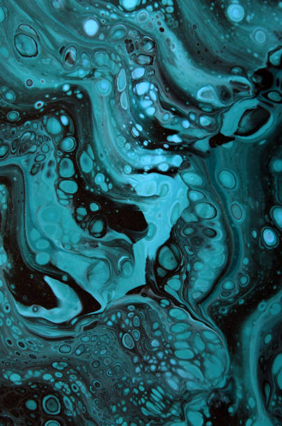 istock abstract art background in bright green-blue tones with a marine theme 2149849460