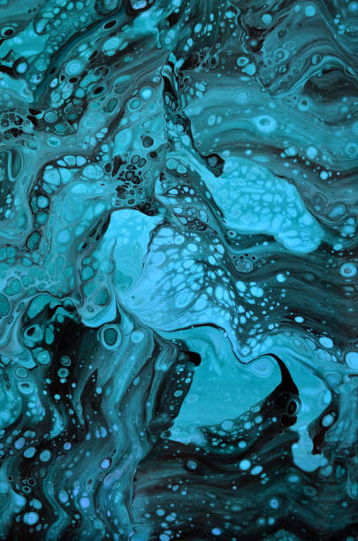 istock abstract art background in bright green-blue tones with a marine theme 2149849524
