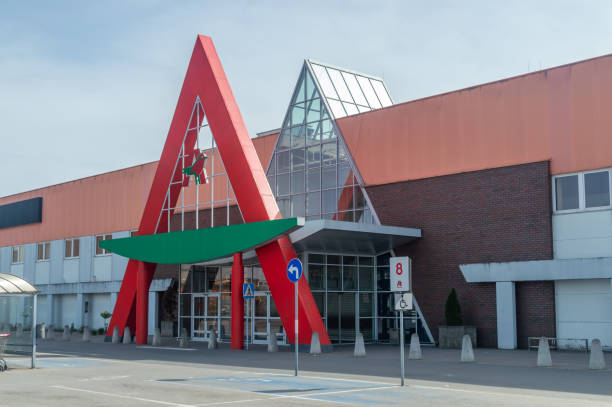 Plock, Poland - April 7, 2024: Auchan supermarket in Plock.