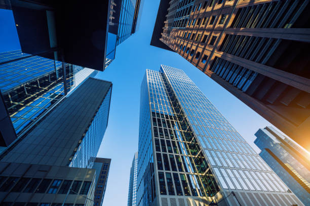 istock Modern Skyscrapers Glistening in the Bright Sunlight 2149850246