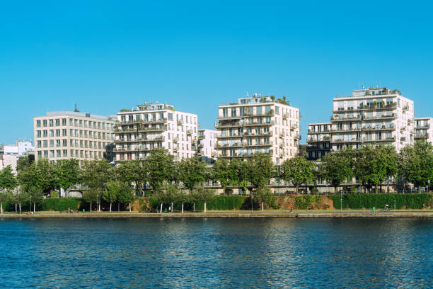 istock Modern Urban Waterfront Apartments on a Sunny Day 2149850561