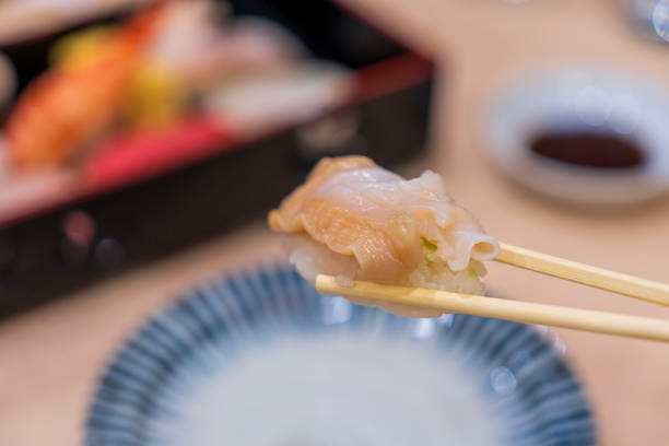 Tasty Japanese cuisine in the restaurant in Guangdong.