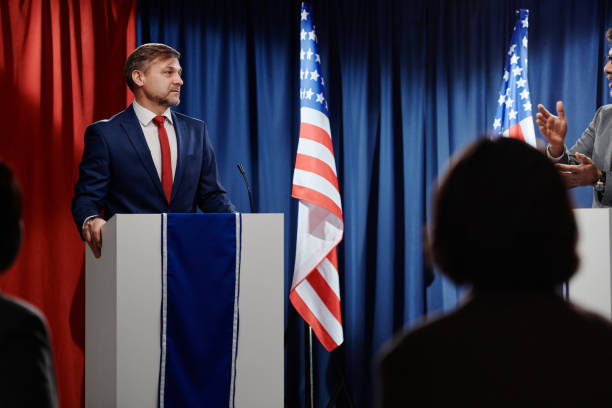 istock Politician looking at foreign colleague 2149856984