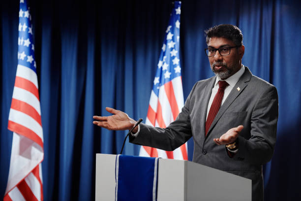 istock Confident mature male political leader 2149857009