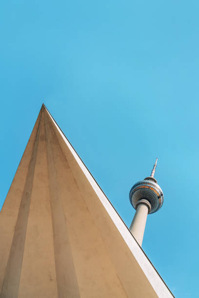 istock low angle view of Berlin communications tower against sunny sky Berlin, Germany 2149858206