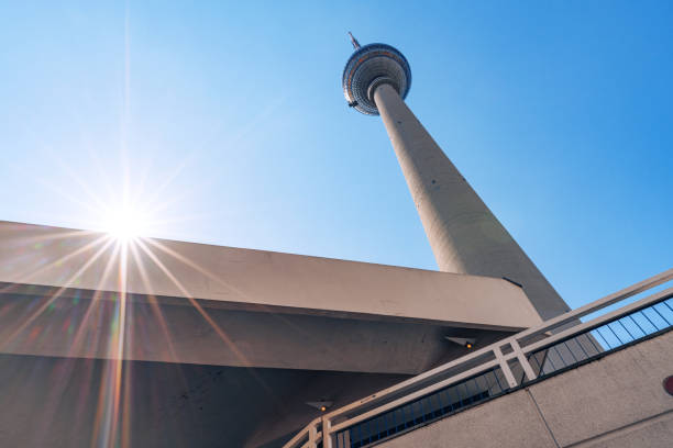 istock low angle view of Berlin communications tower against sunny sky Berlin, Germany 2149858351