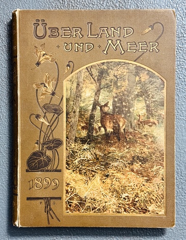 Title of a book published 1899, Über Land und Meer, German language