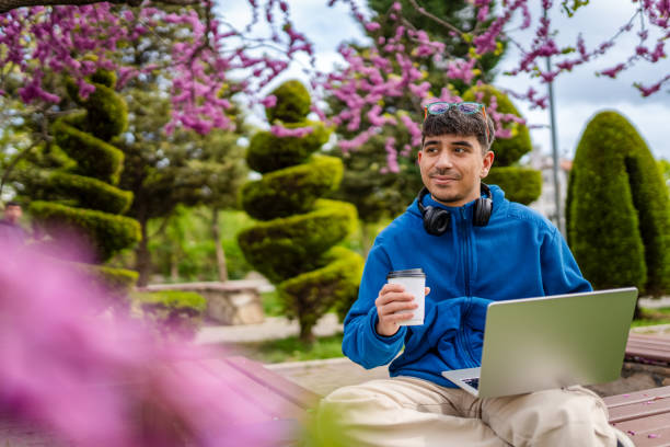 istock Young Men checking his balance and making investment 2149863098