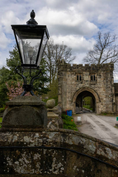 istock Whalley Abbey Lamp and Arched Gatehouse 2149864670