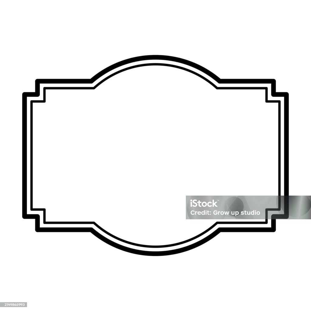 Labeling Line Vector Vintage Label Line Frames Stock Illustration - Download Image Now ...