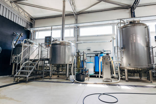 istock Two vats for mixing and boiling malt, brewery 2149868590