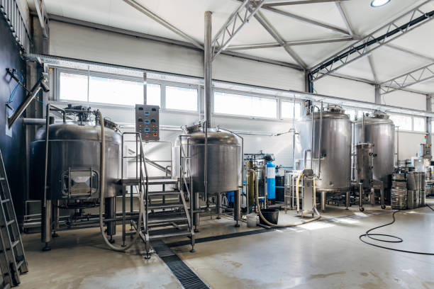 istock Brewery interior with beer production machines 2149868614