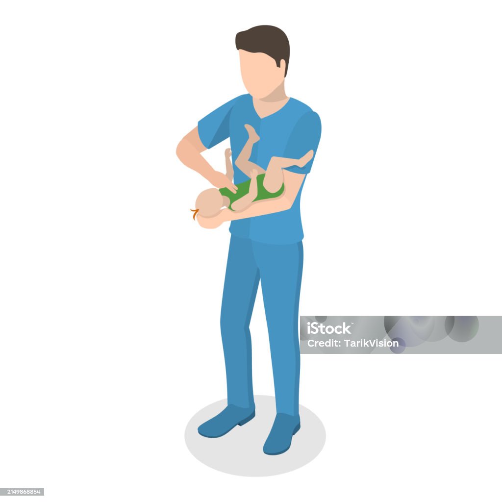 Choke Images 3d Isometric Flat Vector Illustration Of First Aid Procedure For ...