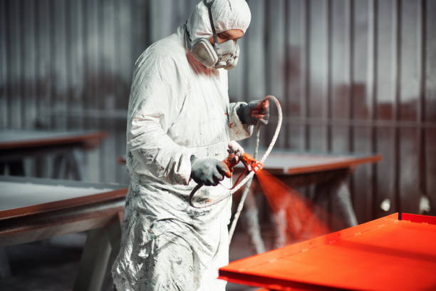 istock Paint job at a factory facility. 2149871136