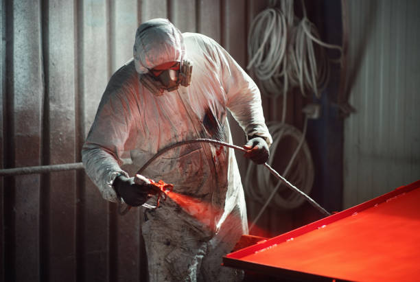 istock Paint job at a factory facility. 2149871185