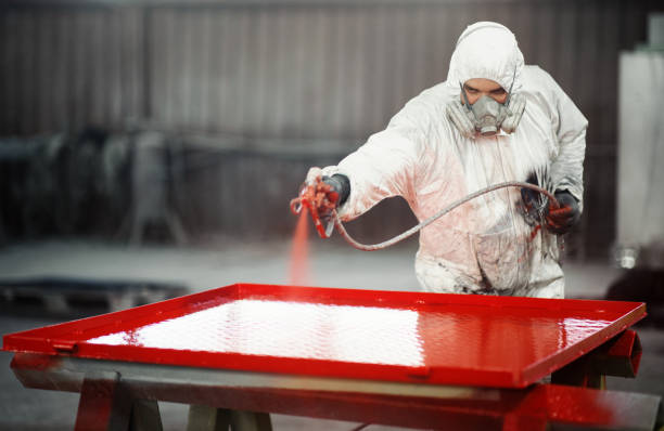 istock Paint job at a factory facility. 2149871219