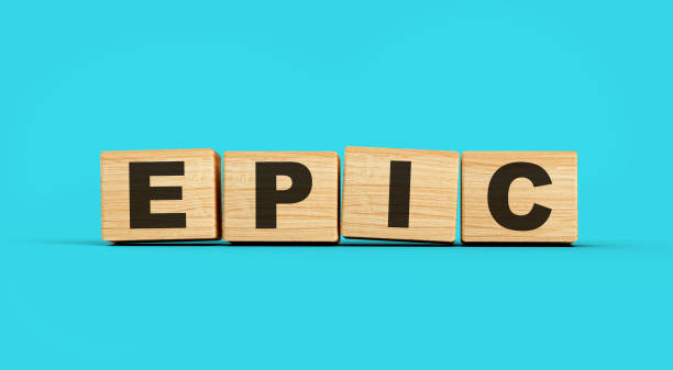 istock Wooden blocks Epic word concept isolated background 3d illustration 2149871397