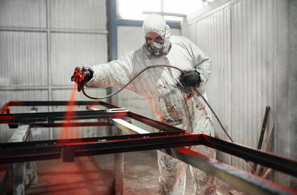 istock Paint job at a factory facility. 2149871405