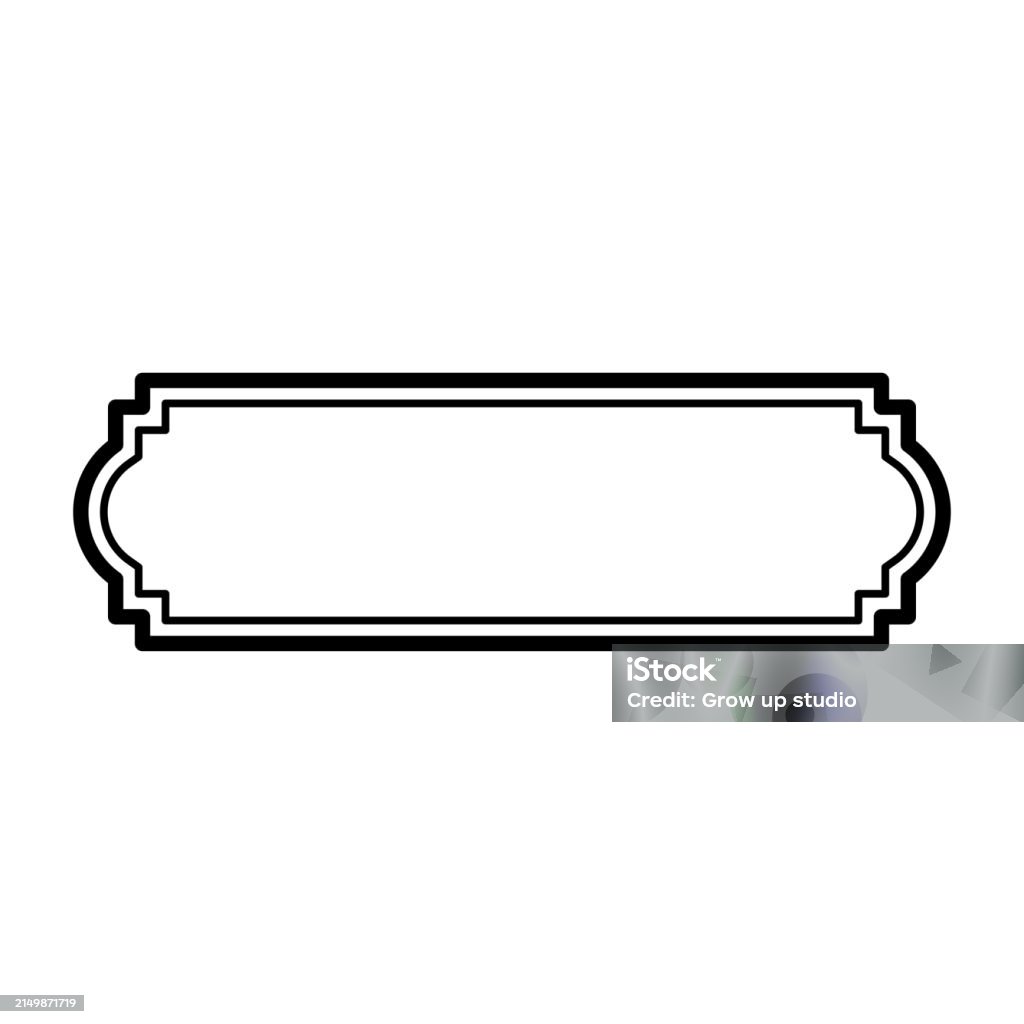 Labeling Line Vector Vintage Label Line Frames Stock Illustration - Download Image Now ...