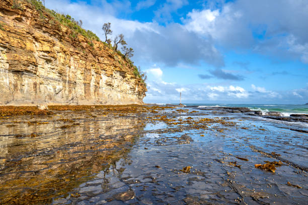 Beautiful dramatic Pacific Ocean coastline in Eastern Australia