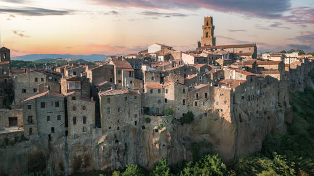 istock Pitigliano - ancient medieval town in Italy, Tuscany during sunset. 2149877627