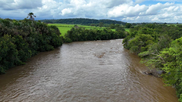 istock Aerial image of the apore river 2149881925