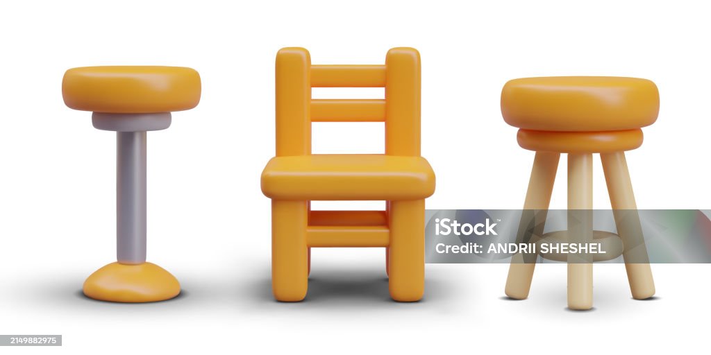 Collection of realistic yellow furniture. Barstool, wooden chair, high round stool Collection of realistic yellow furniture. Barstool, wooden chair, high round stool. Items for bar, restaurant, bistro. Isolated color models with shadows Apartment stock vector Collection of realistic yellow furniture. Barstool, wooden chair, high round stool Collection of realistic yellow furniture. Barstool, wooden chair, high round stool. Items for bar, restaurant, bistro. Isolated color models with shadows Apartment stock vector