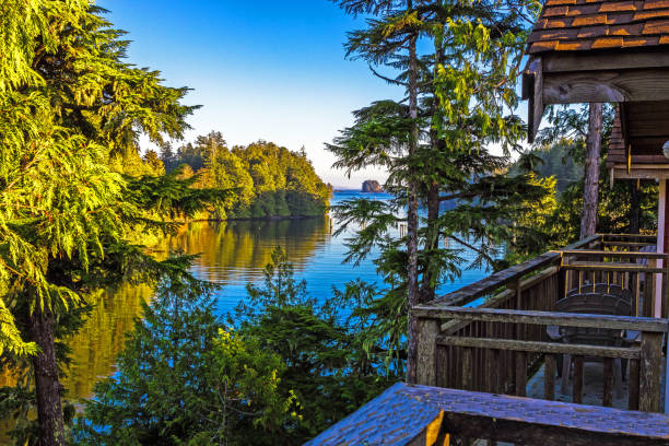 istock View of the bay from the cottage window 2149885828