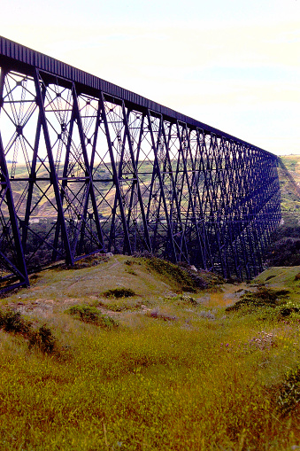 The Lethbridge Trestle Bridge on old camera file