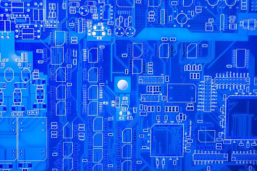 close up Artificial Intelligence technology brain for backgrounds.Artificial Neural Networks cpu circuit board