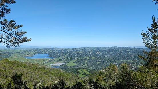 Biones Reservoir  as seen on a hike in Northern California