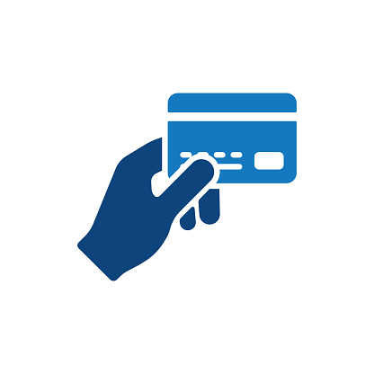 Payment card icon. Solid icon that can be applied anywhere, simple, pixel perfect and modern style.