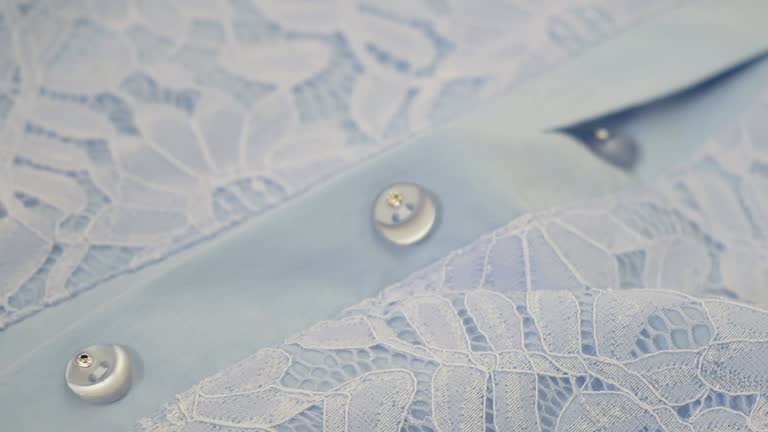 Vintage blue lace blouse , lace Floral Pattern Texture Fabric