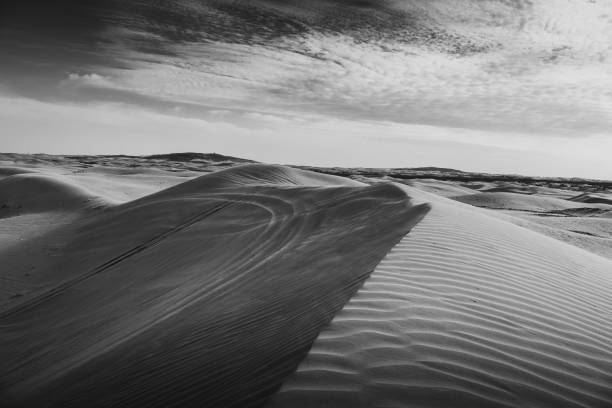 istock Close up view on sand waves created by wind in desert of Inner Mongolia, China 2149904381