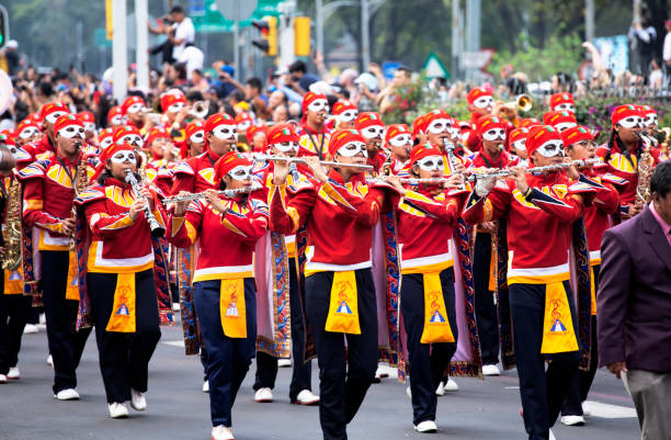 Provo, Utah – July 4, 2025: A marching band performs along Center Street during the Freedom Festival Grand Parade, part of the city’s annual Independence Day celebration.