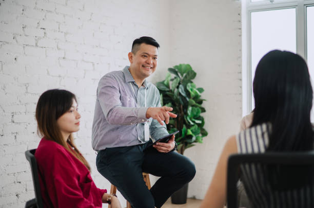 istock Business people discussing in creative office 2149916077