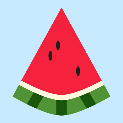 watermelon icon. watermelon slice fruit illustration