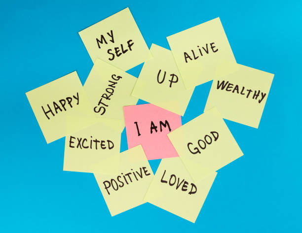 istock Empowering quotes, notes, messages with the words I am in center with other positive thoughts and words around it 2149928500