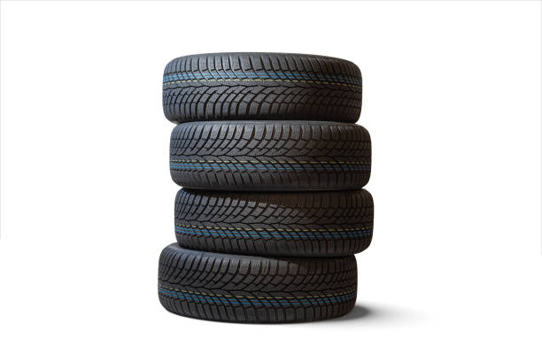 istock New winter tires isolated on white background. 2149928801