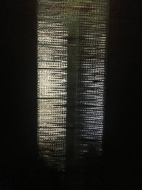 Glass decoration in dark room