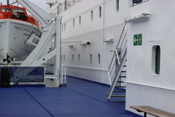 istock View along the deck of a ferry 2149930934