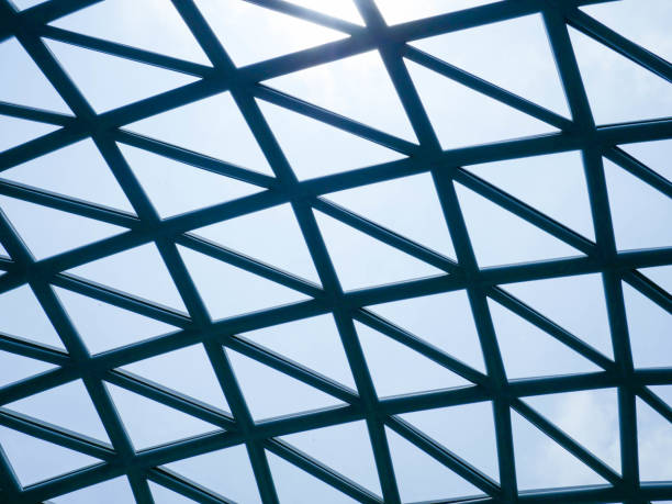 istock Modern building structure with translucent glass Modern design 2149931660
