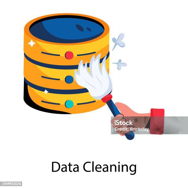 Data Cleaning Stock Illustration - Download Image Now - Cleaning, Data ...